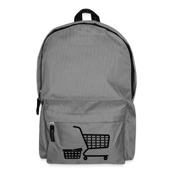 Shopping cart and basket - Backpack - elephant grey - Front