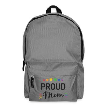 Proud Mom - Backpack - elephant grey - Front