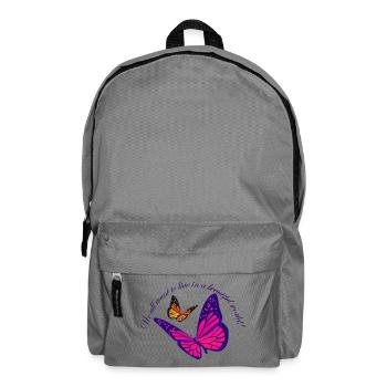 Néon Papillon Magique - Sac à dos - gris éléphant - Devant