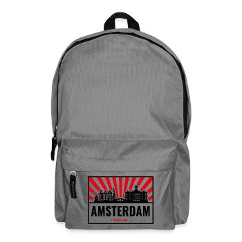 Amsterdam Skyline Niederlande Design - Rucksack - Mittelgrau - Vorne