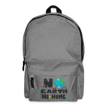 Keine Erde kein Zuhause - Rucksack - Mittelgrau - Vorne