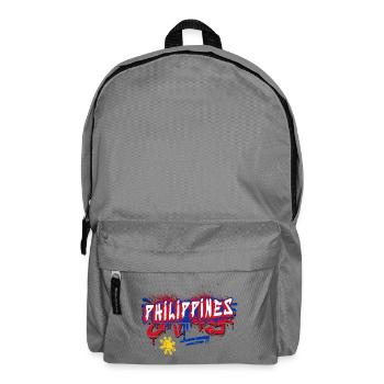 Philippines graffiti flag design - Backpack - elephant grey - Front