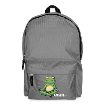 enspannter relaxed chill Frosch - Rucksack - Mittelgrau - Vorne