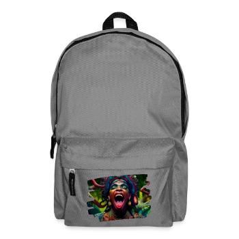 kunst kreativ lustig horror monster techno party - Rucksack - Mittelgrau - Vorne