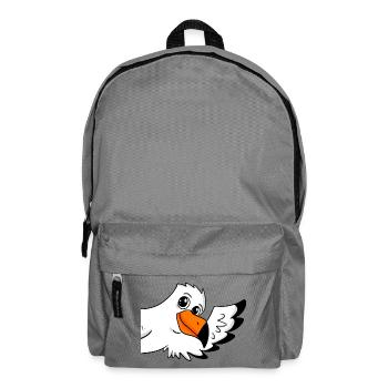 Möwe Gruß Begrüßung - Rucksack - Mittelgrau - Vorne
