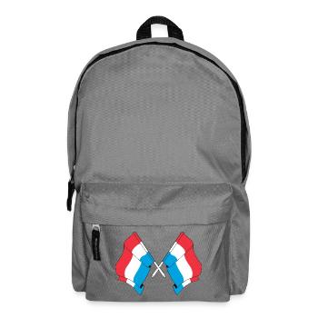 Two flags of Luxembourg - Backpack - elephant grey - Front