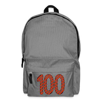 100. 100 YEARS. 100th ANNIVERSARY. 100 BIRTHDAY - Backpack - elephant grey - Front