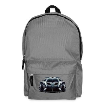 Futuristischer, extrem leistungsstarker Rennwagen - Rucksack - Mittelgrau - Vorne