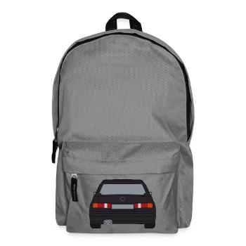 Retro Sportwagen Silhouette Design - Rucksack - Mittelgrau - Vorne