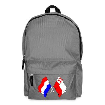 Flag of Netherlands, Utrecht crossed - Backpack - elephant grey - Front