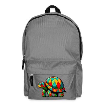 Harlequin Tortoise - Backpack - elephant grey - Front