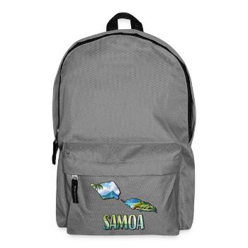 Watercolor Map Samoa - Backpack - elephant grey - Front