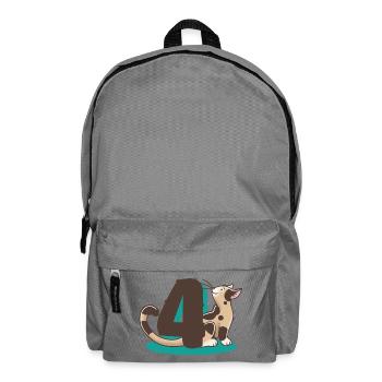Chat numéro 4 - Sac à dos - gris éléphant - Devant