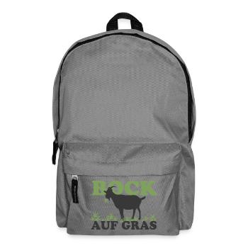 Bock auf Gras - Rucksack - Mittelgrau - Vorne