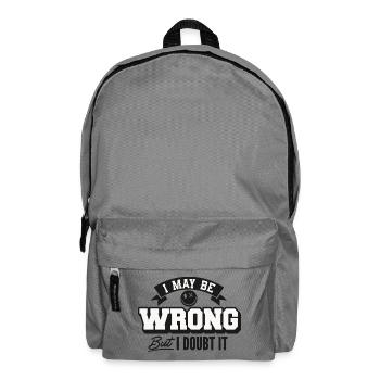 I may be wrong but still doubt - Backpack - elephant grey - Front