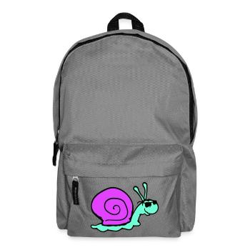 Schnecke Sonnenbrille Cool schwarze Brille Lächeln - Rucksack - Mittelgrau - Vorne