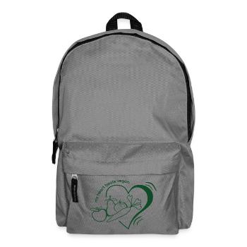 my_heart_beats_vegan - Rucksack - Mittelgrau - Vorne