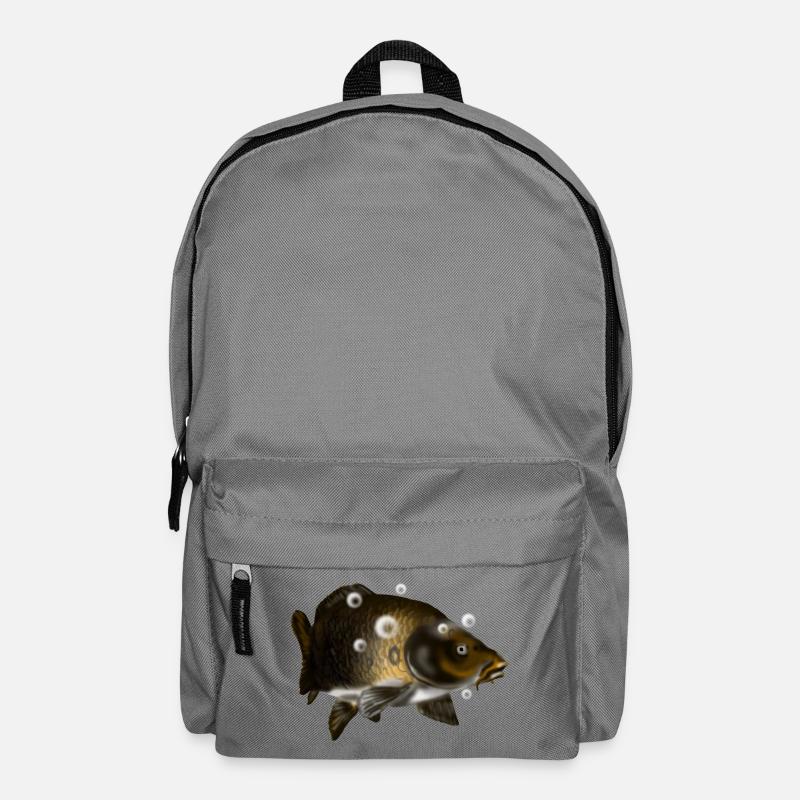 Karpfen - Rucksack - Mittelgrau