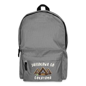 Shirakawa-Go and Gokayama, World Heritage Site Japan - Backpack - elephant grey - Front