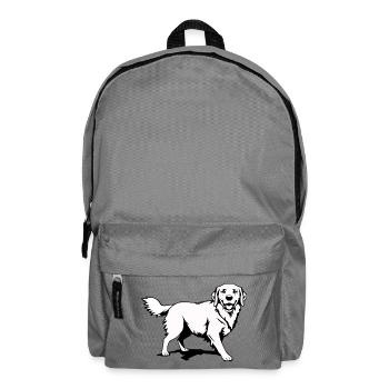 Golden Retriever Hunde T-shirt Geschenk - Rucksack - Mittelgrau - Vorne