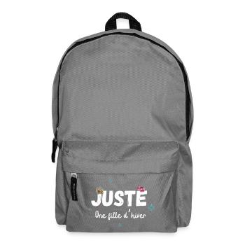 Juste une fille d’hiver cadeau - Sac à dos - gris éléphant - Devant