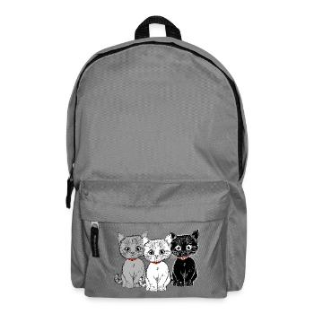 Drei Kätzchen - Rucksack - Mittelgrau - Vorne