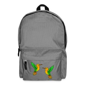 Double Hummingbird Play of Colors - Backpack - elephant grey - Front