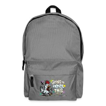 Going to Hendl This Graffiti Denglisch Spruch - Backpack - elephant grey - Front