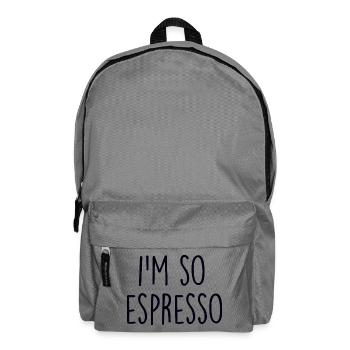 Espresso Coffee Kaffee - Backpack - elephant grey - Front