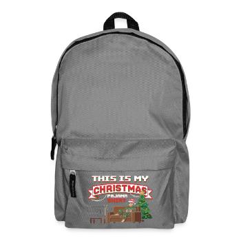 Joueur Pyjama de Noël Drôle Cool Épique Gamer - Sac à dos - gris éléphant - Devant