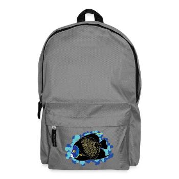 Kaiserfisch – Pomacanthus paru - Rucksack - Mittelgrau - Vorne