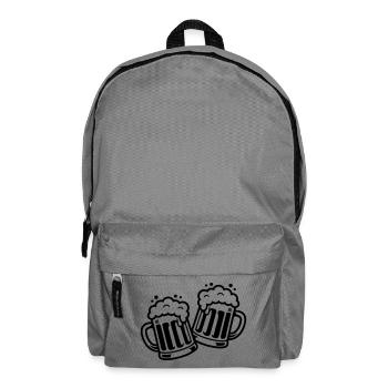 Bierkrug Prost Comic Bier - Rucksack - Mittelgrau - Vorne