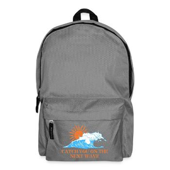 catch the next wave - Backpack - elephant grey - Front
