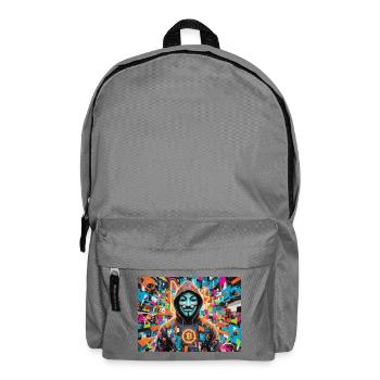 Bitcoin Bazooka - PopArt - Satoshi 3 - Sac à dos - gris éléphant - Devant