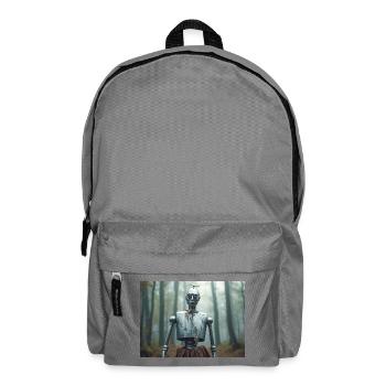 The Tin Man, A Metal Body Longs for Heart - Backpack - elephant grey - Front