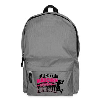 handball mädchen geburtstag geschenkidee - Rucksack - Mittelgrau - Vorne