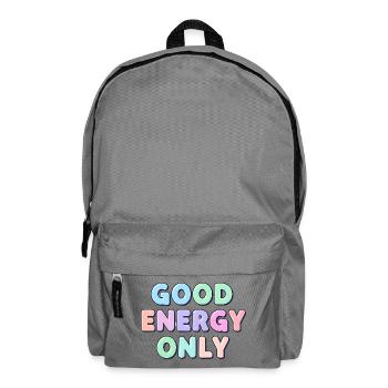 Good Energy Only for Positive People Shirt - Backpack - elephant grey - Front