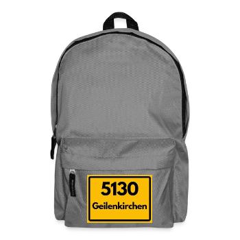 ALTE POSTLEITZAHL PLZ RETRO 5130 GEILENKIRCHEN - Rucksack - Mittelgrau - Vorne