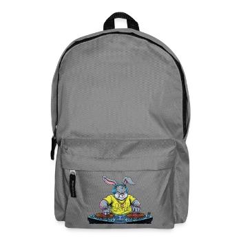 Heavy Metal Osterhase Rocker Ostern Hardcore Hase - Rucksack - Mittelgrau - Vorne