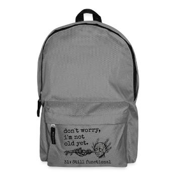 31st Birthday - 31st Anniversary Humor Gift - Backpack - elephant grey - Front