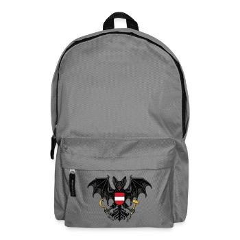 Austria Federal Bat - Gothic Coat of Arms - Backpack - elephant grey - Front