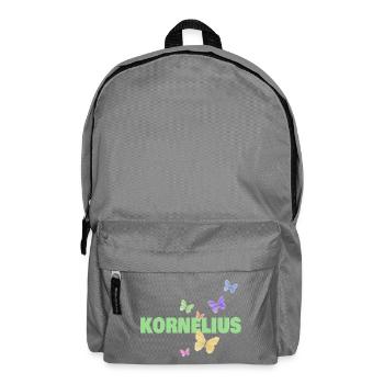 Cornelius with butterflies - Backpack - elephant grey - Front