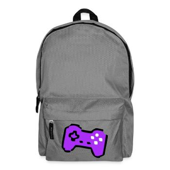 Joueur de manette rétro bizarre - Sac à dos - gris éléphant - Devant