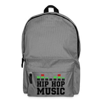 Hip Hop Music - Rucksack - Mittelgrau - Vorne