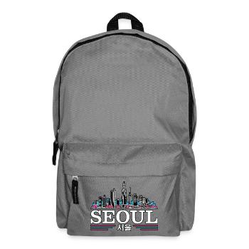 Seoul Korea Retro Vintage South Korean - Backpack - elephant grey - Front