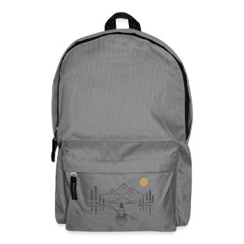 Kajak auf dem See - Rucksack - Mittelgrau - Vorne