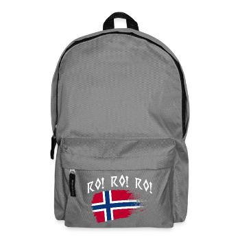 Norvège des fjords Norge Navire scandinave ro-viking - Sac à dos - gris éléphant - Devant