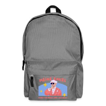 Enkelgeschenk Shirt Humor - Rucksack - Mittelgrau - Vorne