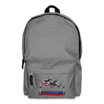 Cute koala in high jump - Backpack - elephant grey - Front