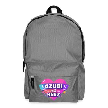 Azubi mit ganz viel Herz - Rucksack - Mittelgrau - Vorne